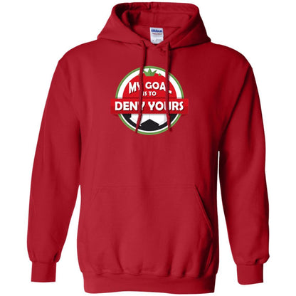 Soccer Christmas T-shirt My Goal Is To Deny Yours Red