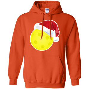 Pickleball With Santa Claus Hat X-mas Shirt For Pickleball Lovers