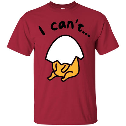 Gudetama Lazy Egg I Cant Shirt Cardinal