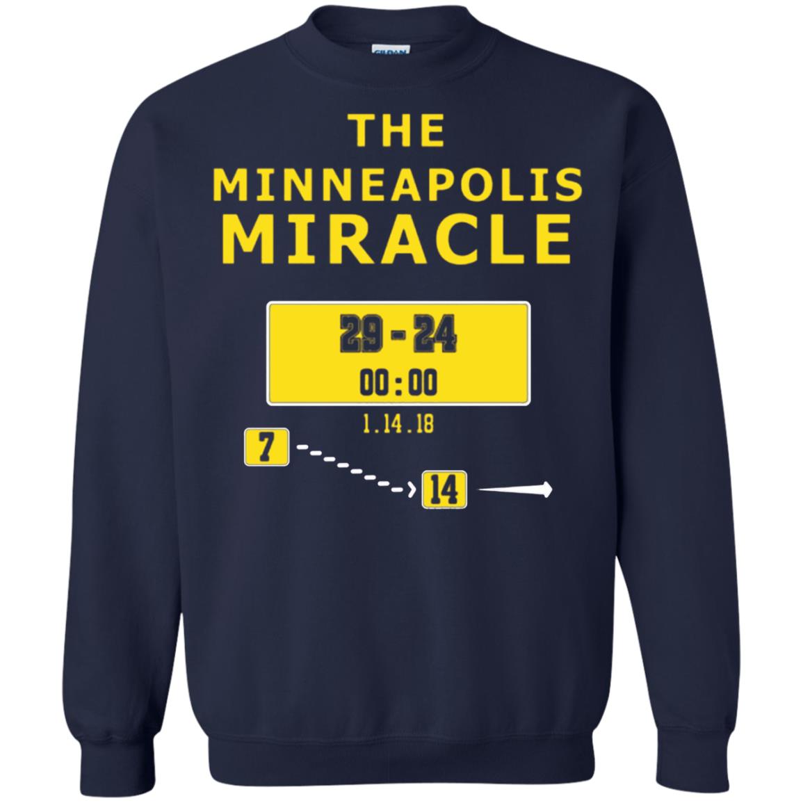 Football Lover T-shirt The Minneapolis Miracle Navy
