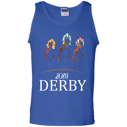 Derby 2018 Jockey Horse Racing T-shirt Royal
