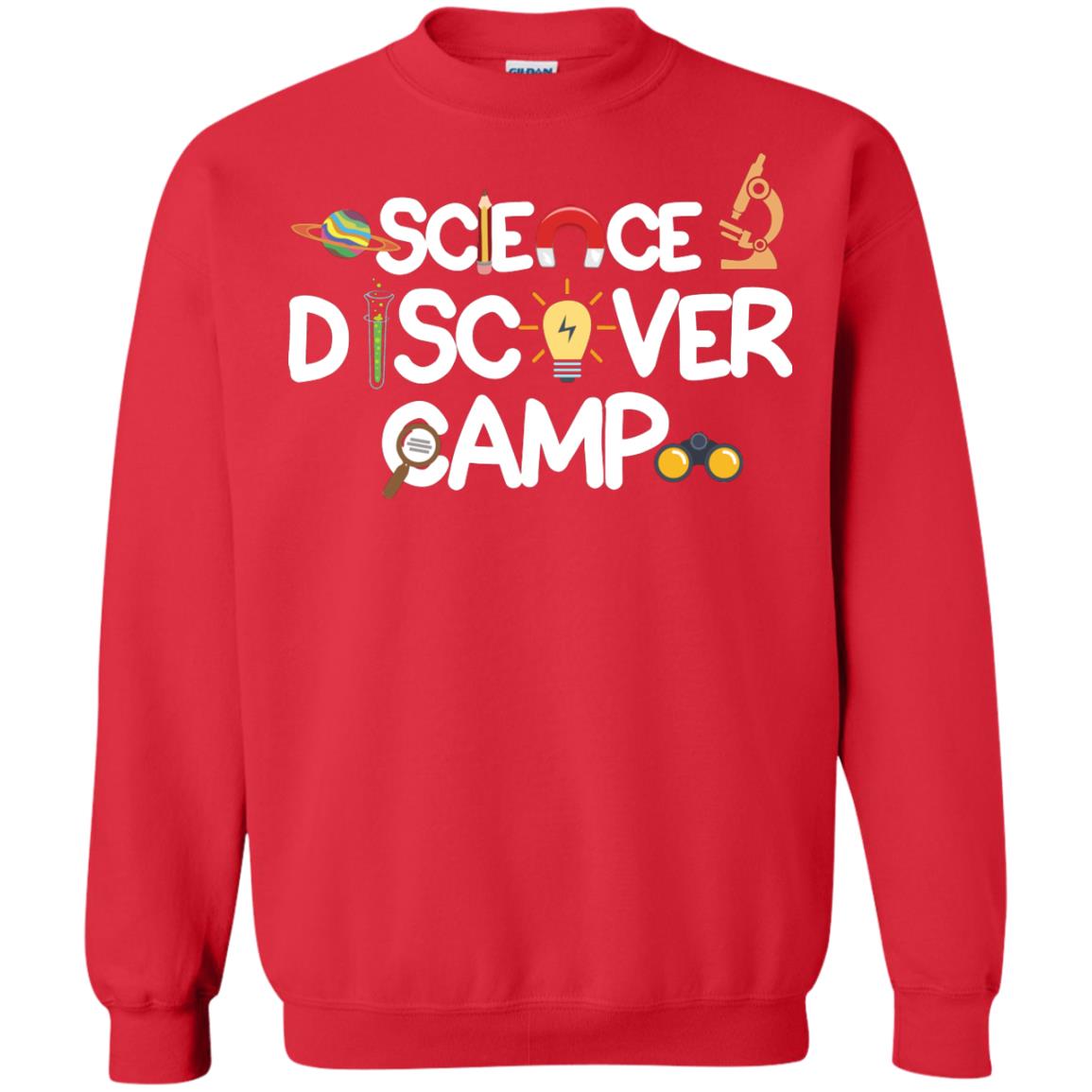 Science Discover Camp Summer Trip Shirt Red