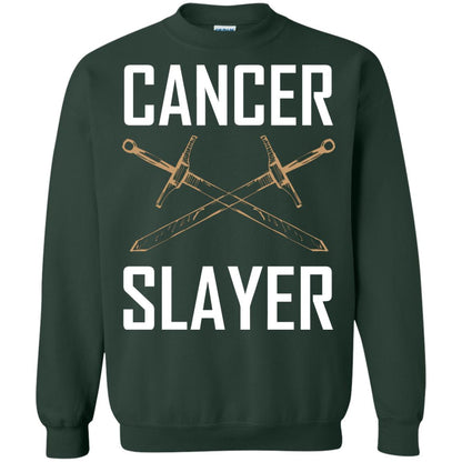 Cancer Slayer Cancer Survivor Shirt Forest Green