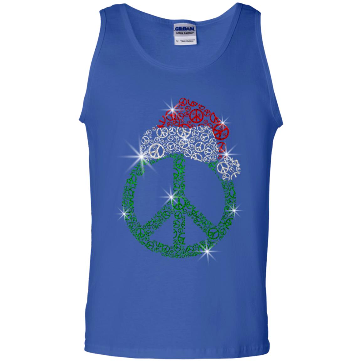 Peace Sign With Santa Ha Christmas Idea Gift Shirt Royal