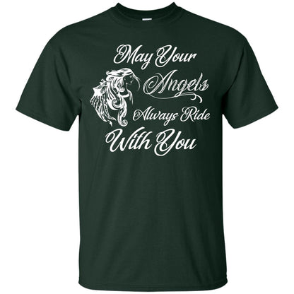 May Your Angels Always Ride With You Best Shirt For Bike Rider Forest