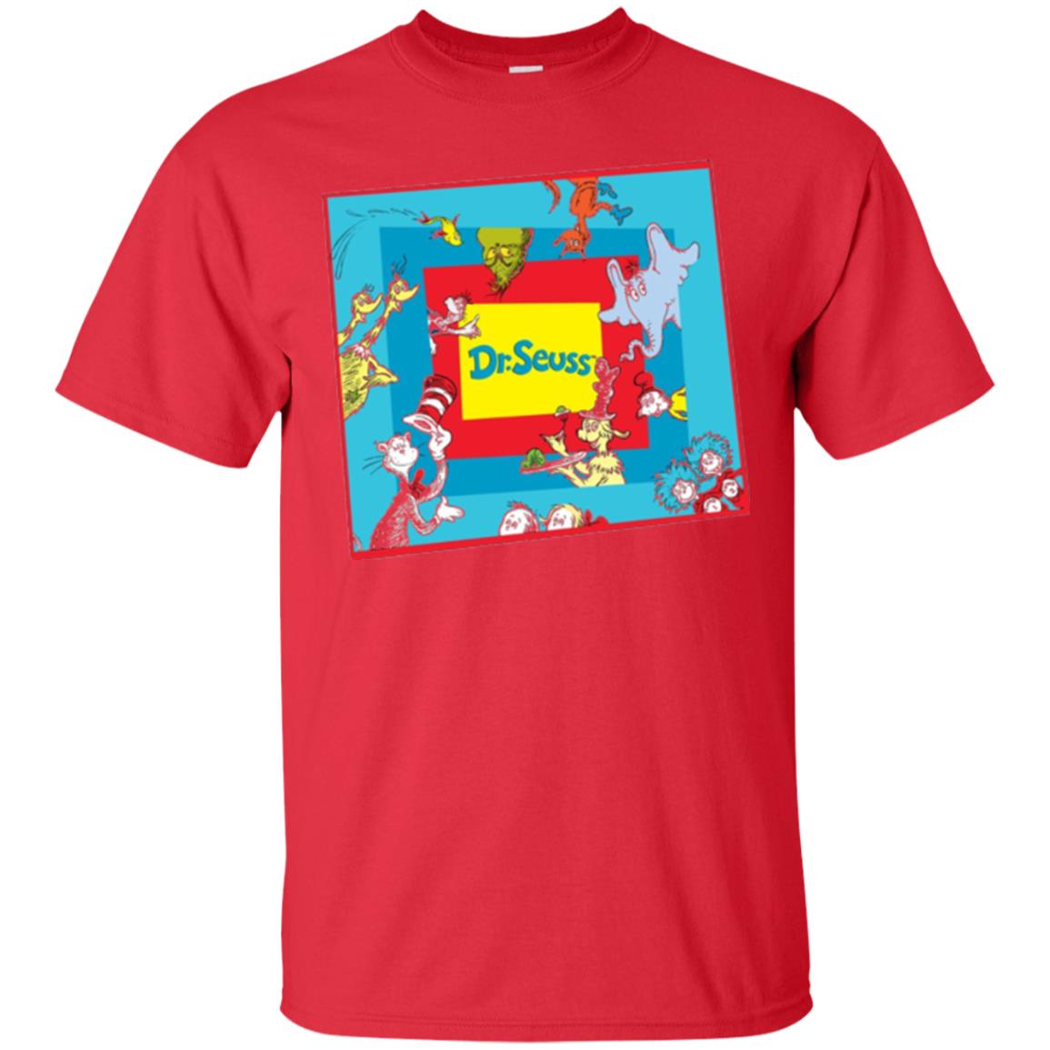 Dr. Seuss Character National Wear Red Day T-shirt Red