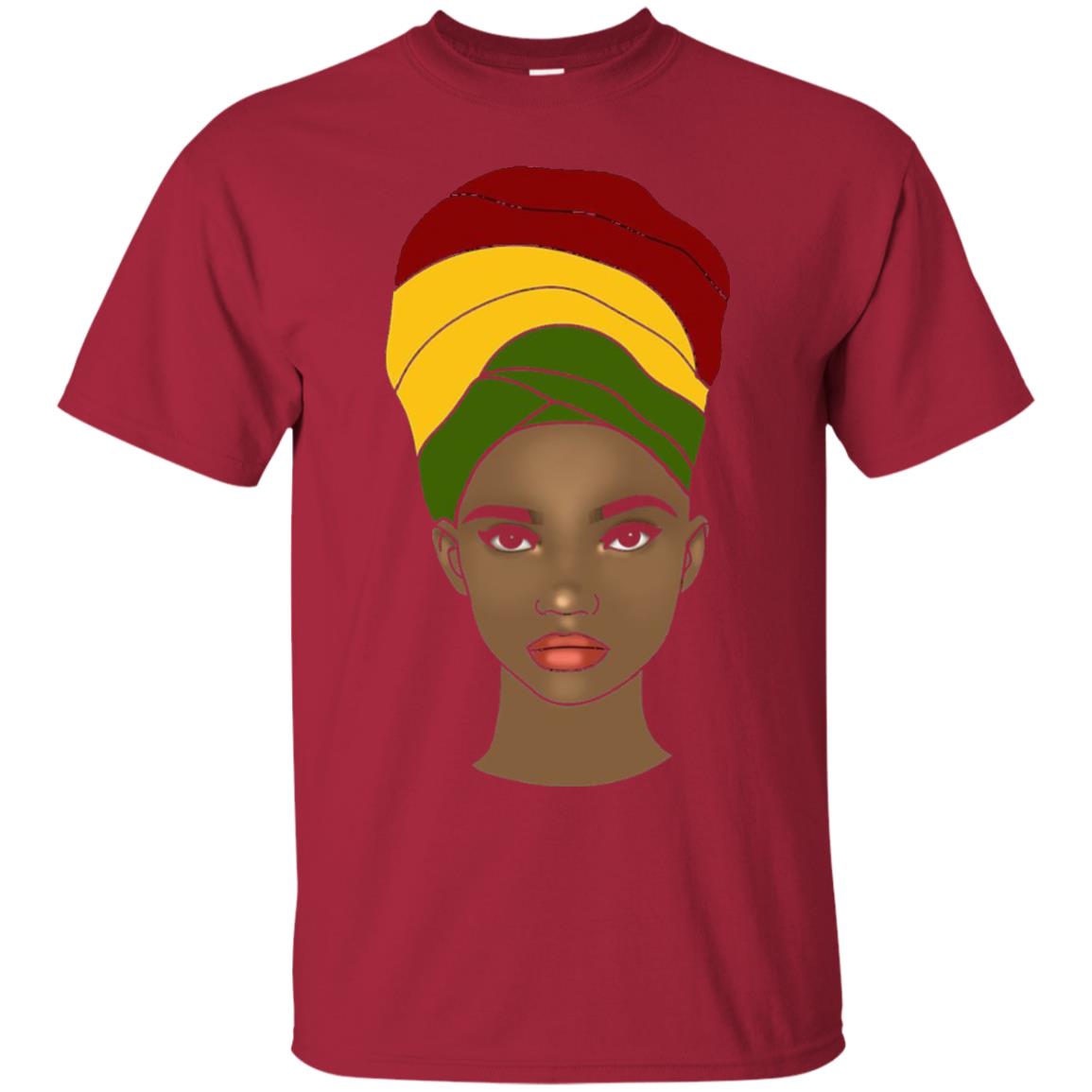 Melanin Rocks African Queen Melanin T-shirt Cardinal