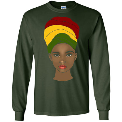 Melanin Rocks African Queen Melanin T-shirt Forest Green