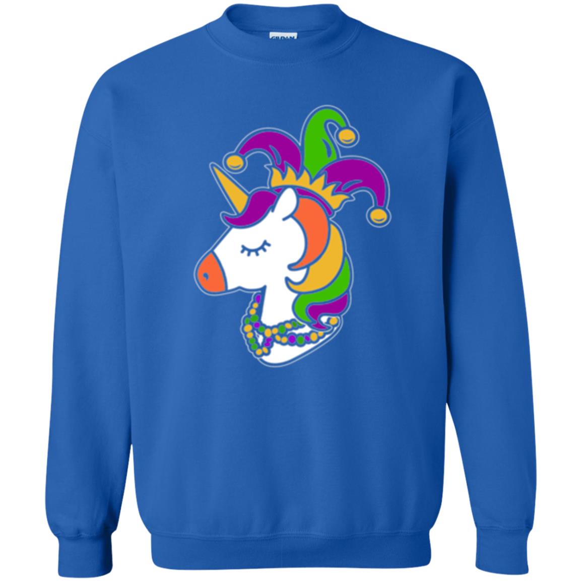 Mardi Gras Unicorn T-shirt Royal
