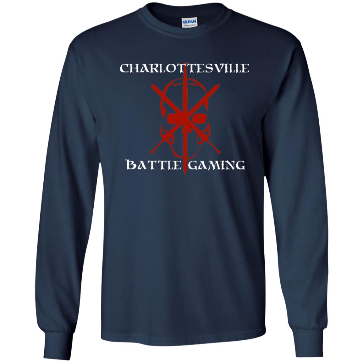 Charlottesville Battle Gaming Gamer T-shirt Navy