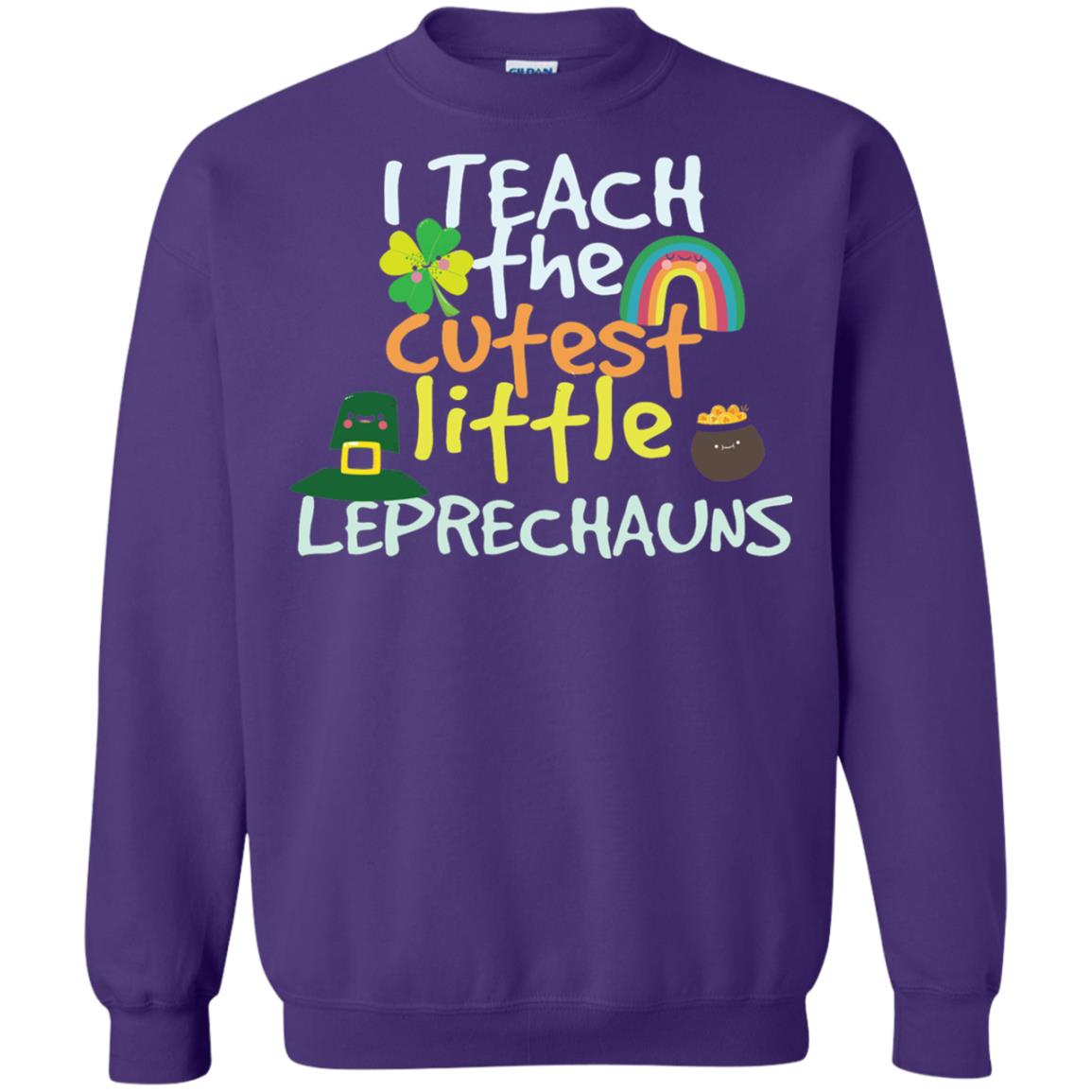 Cutest Little Leprechauns St. Patricks Day Teacher T-shirt Purple