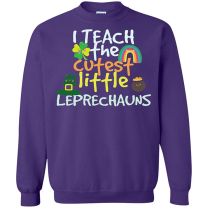 Cutest Little Leprechauns St. Patricks Day Teacher T-shirt Purple
