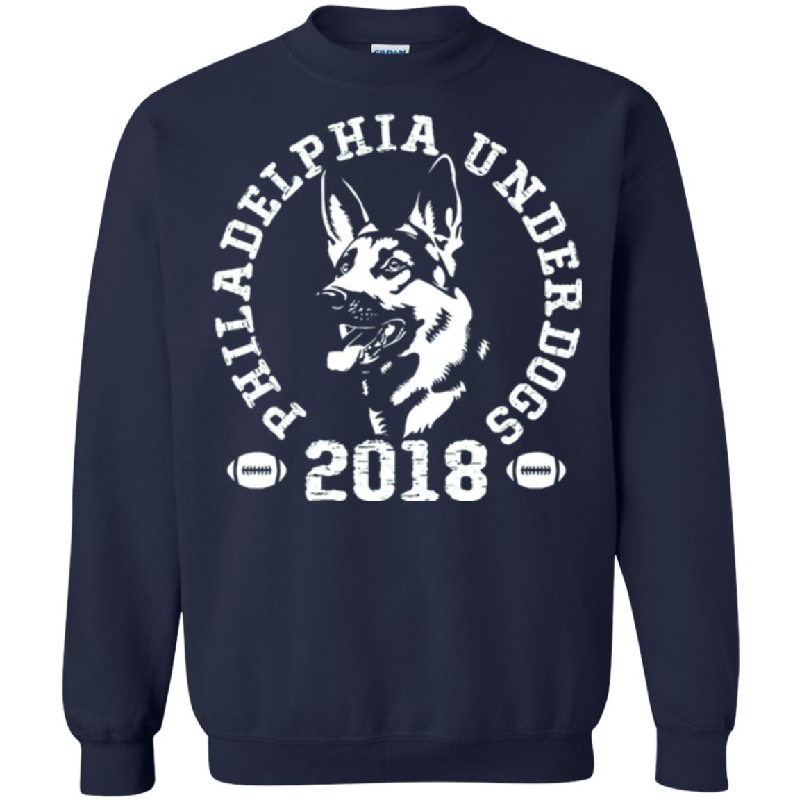 Dog Lover T-shirt Philadelphia Underdogs T-shirt Navy