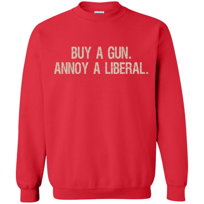 Gun Lovers T-shirt Buy A Gun Annoy A Liberal Red