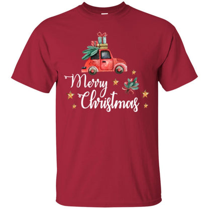Car Lover T-shirt Merry Christmas T-shirt Cardinal