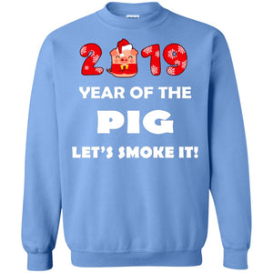 2019 Year Of The Pig Lets Smork It New Year Gift Shirt For Mens Or WomensG180 Gildan Crewneck Pullover Sweatshirt 8 oz.