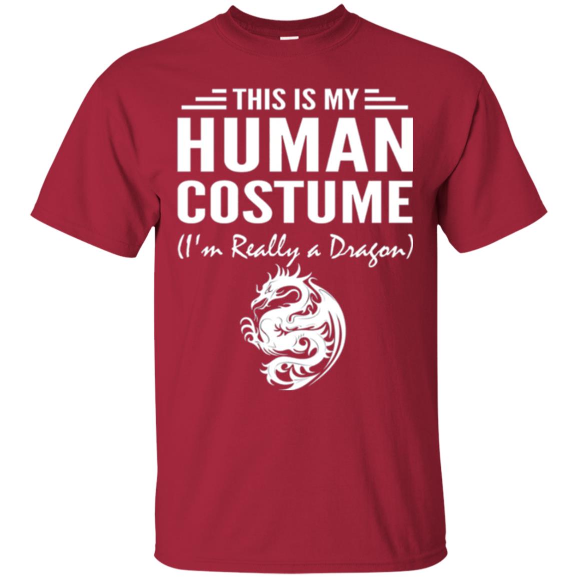 Dargon T-shirt This Is My Human Costume I_m Really A Dragon Cardinal