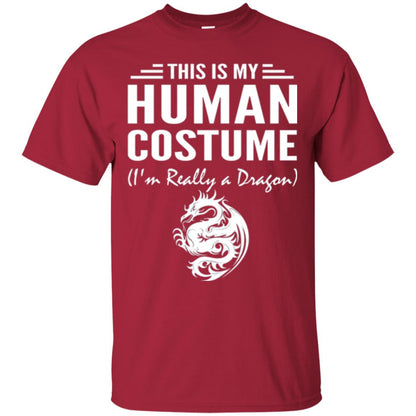 Dargon T-shirt This Is My Human Costume I_m Really A Dragon Cardinal