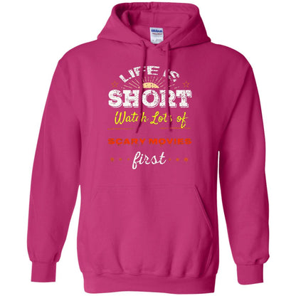 Horror Movie T-shirt Life Is Short Watch Scary Movies First Heliconia