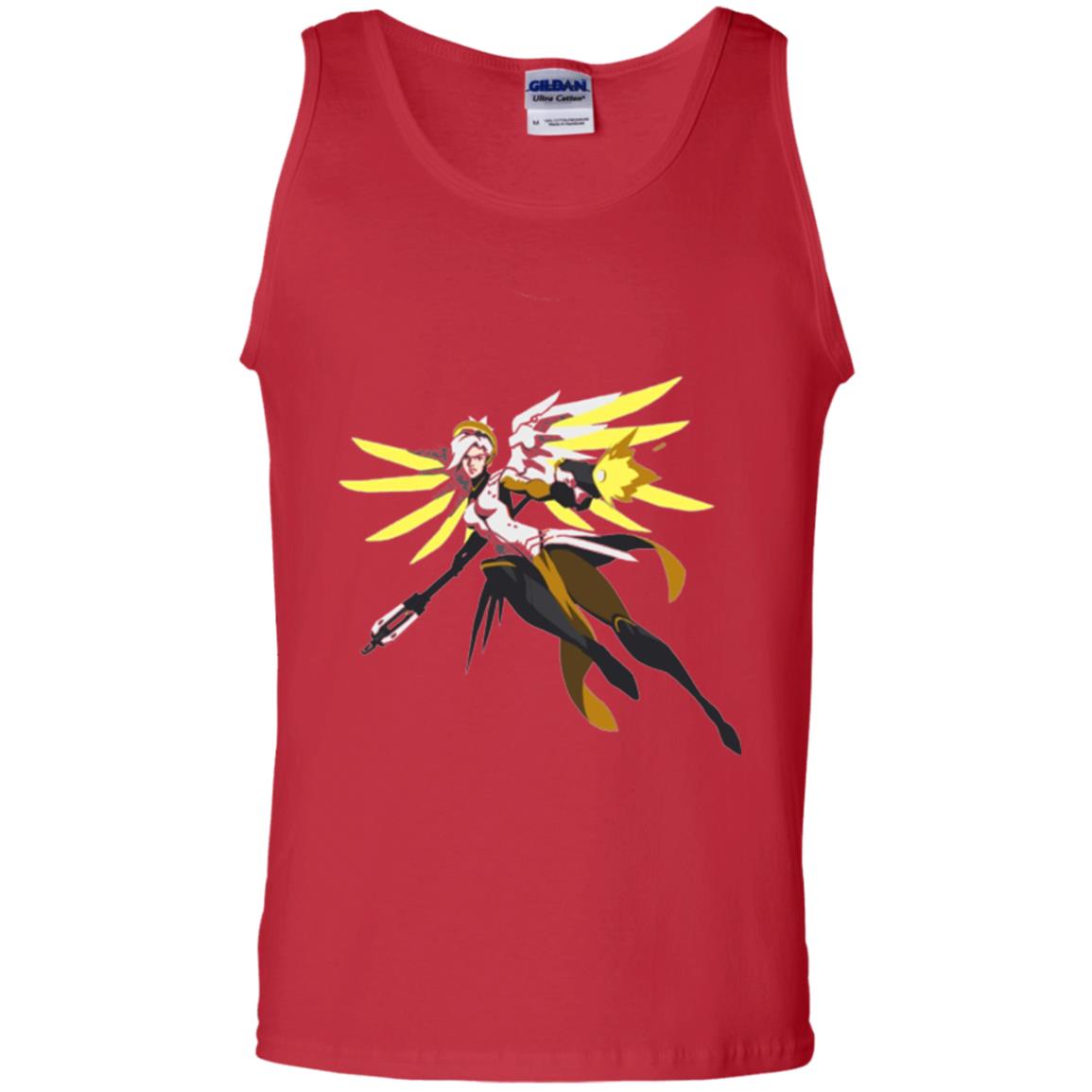 Overwatch Mercy Battle Ready Spray T-shirt Red