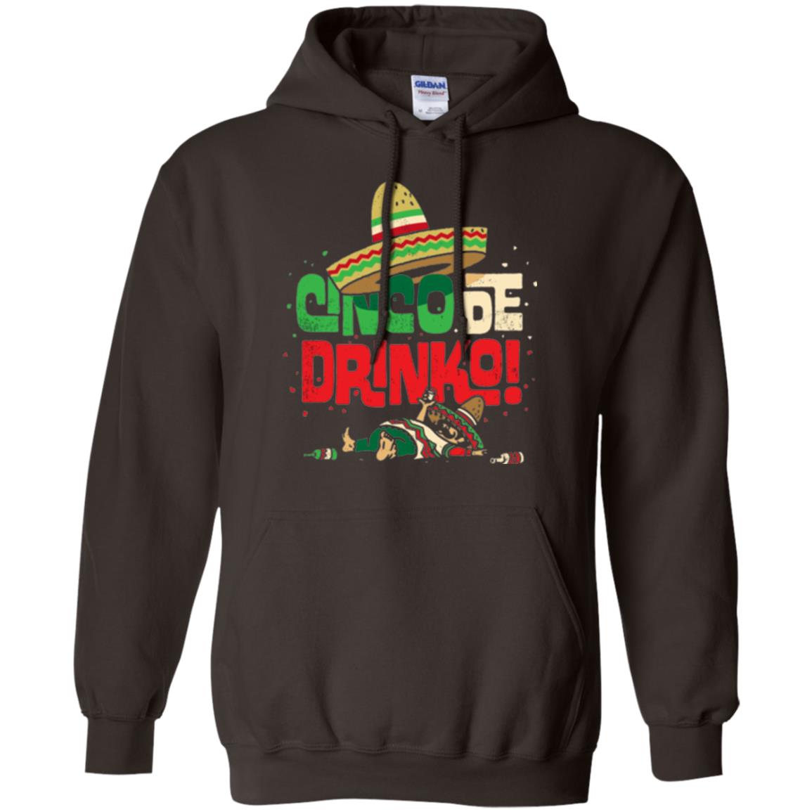 Cinco De Drinko Cinco De Mayo Drink Lover T-shirt Dark Chocolate
