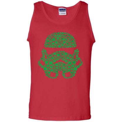 Stormtrooper Clovers St. Patrick_s Graphic T-shirt Red