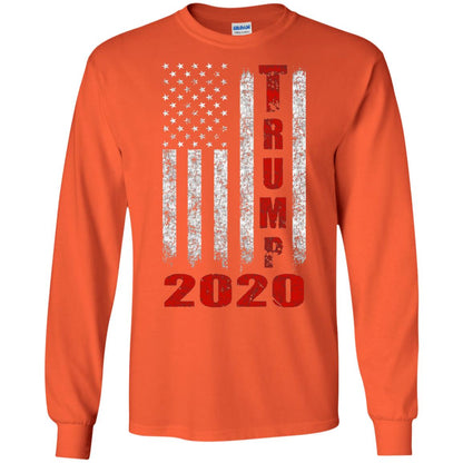 American Flag Vintage Design Trump 2020 T-shirt Orange