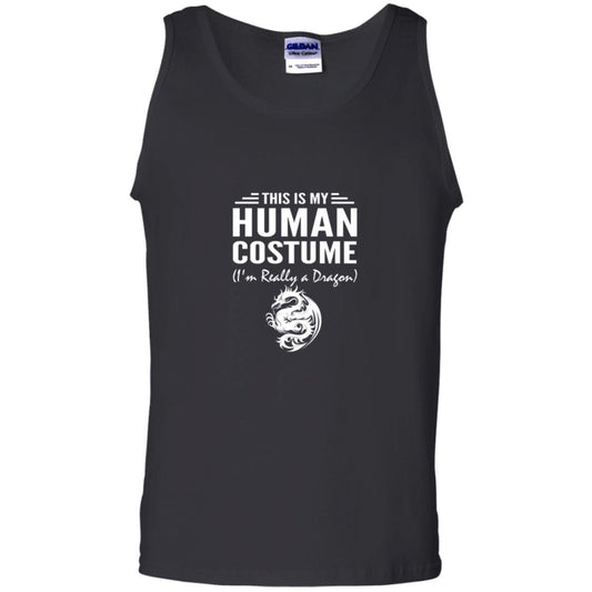 Dargon T-shirt This Is My Human Costume I'm Really A Dragon Black