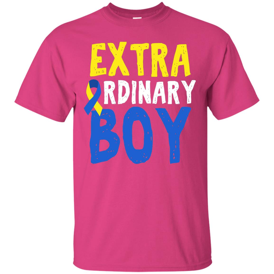 World Down Syndrome Day Shirt Extra Ordinary Boy Heliconia