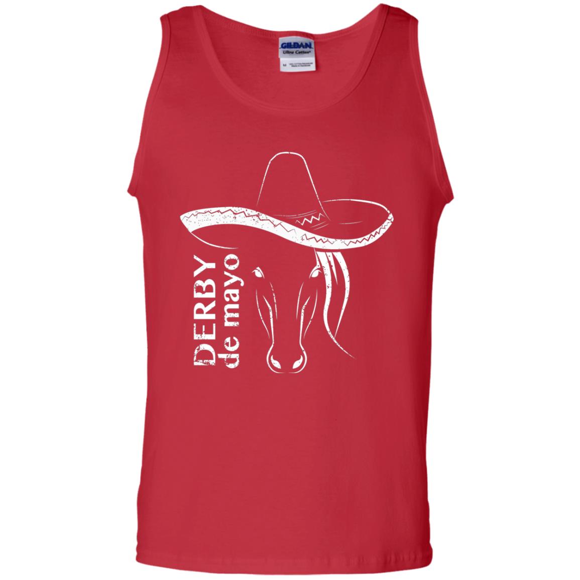 Derby De Mayo Sombrero Horse Race Shirt Red