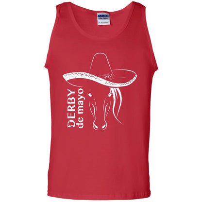 Derby De Mayo Sombrero Horse Race Shirt Red