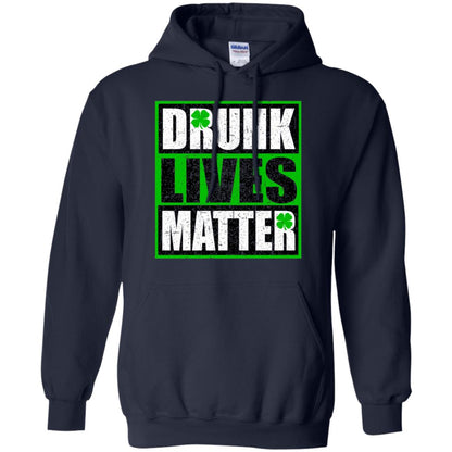 Vintage Drunk Lives Matter Saint Patrick_s Day T-shirt Navy
