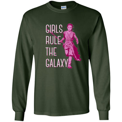 Film T-shirt Girls Rule The Galaxy T-shirt Forest Green