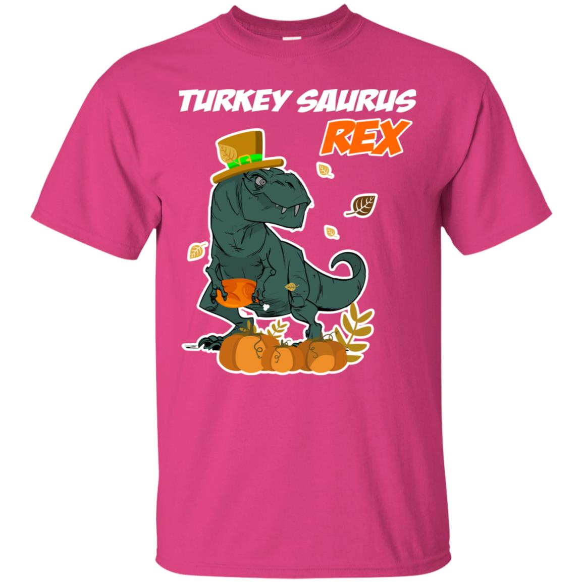 Turkey Rex Saurus Dinosaur Thanksgiving Idea Shirt Heliconia