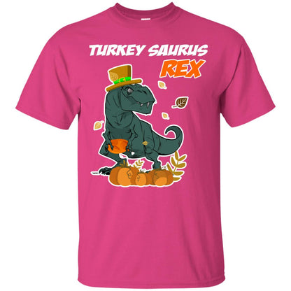 Turkey Rex Saurus Dinosaur Thanksgiving Idea Shirt Heliconia