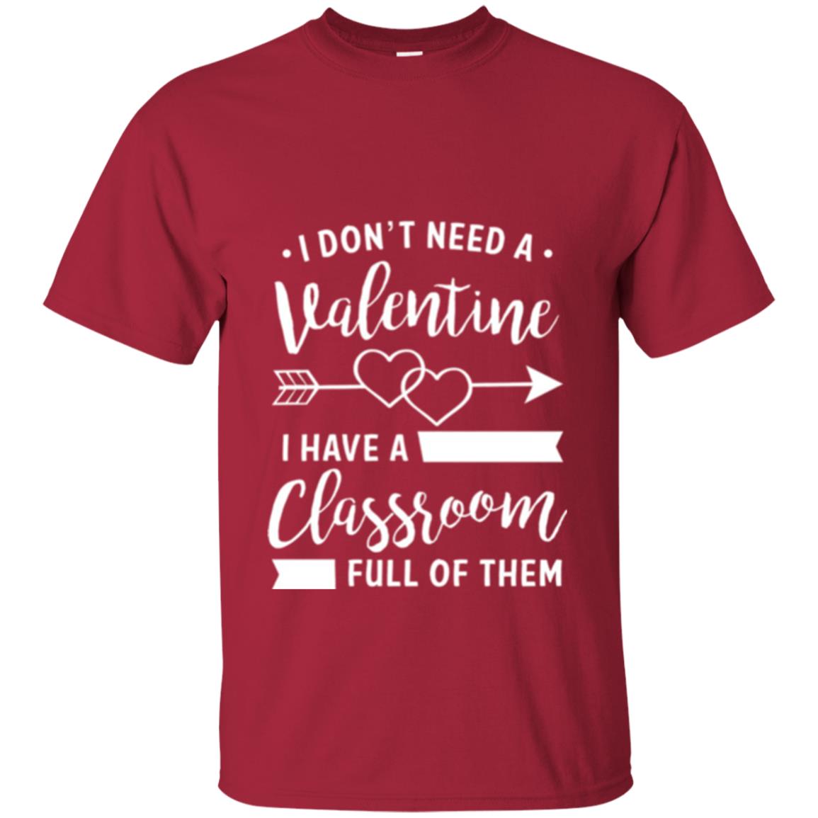 Teacher Valentine_s Day T-shirt A Classroom Full Of Heart Cardinal