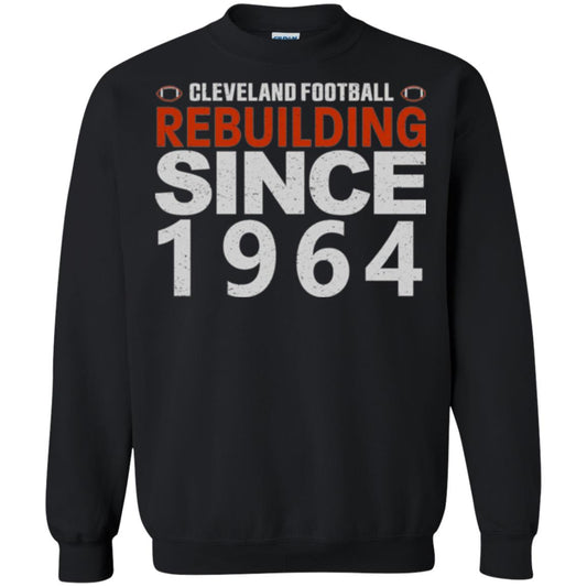 Football T-shirt Cleveland Football Rebuilding Since 1964 Black