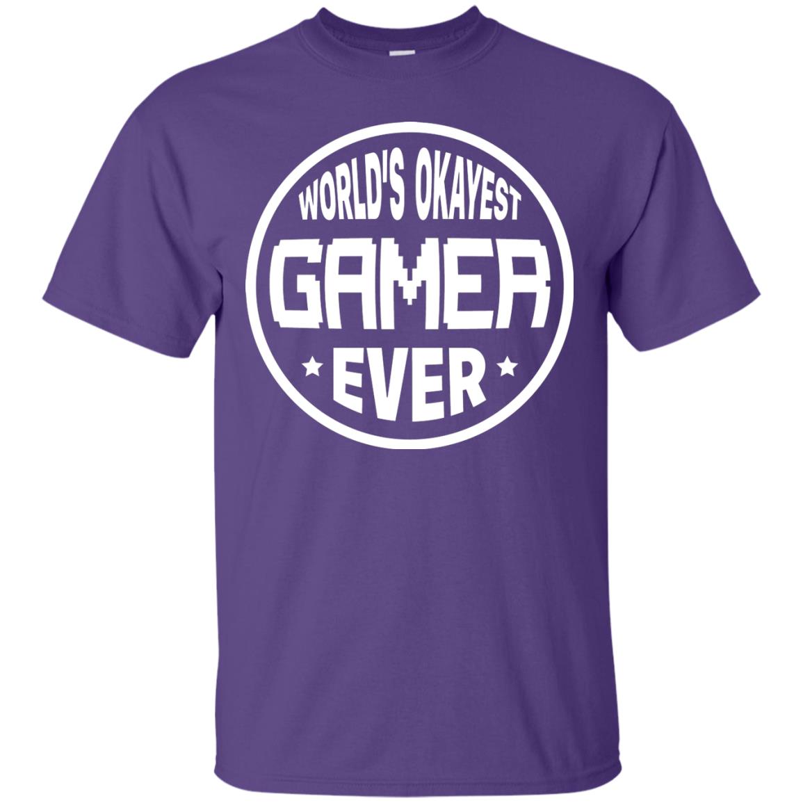 World’s Okayest Gamer Ever Best T-shirt For Gaming Lover Purple