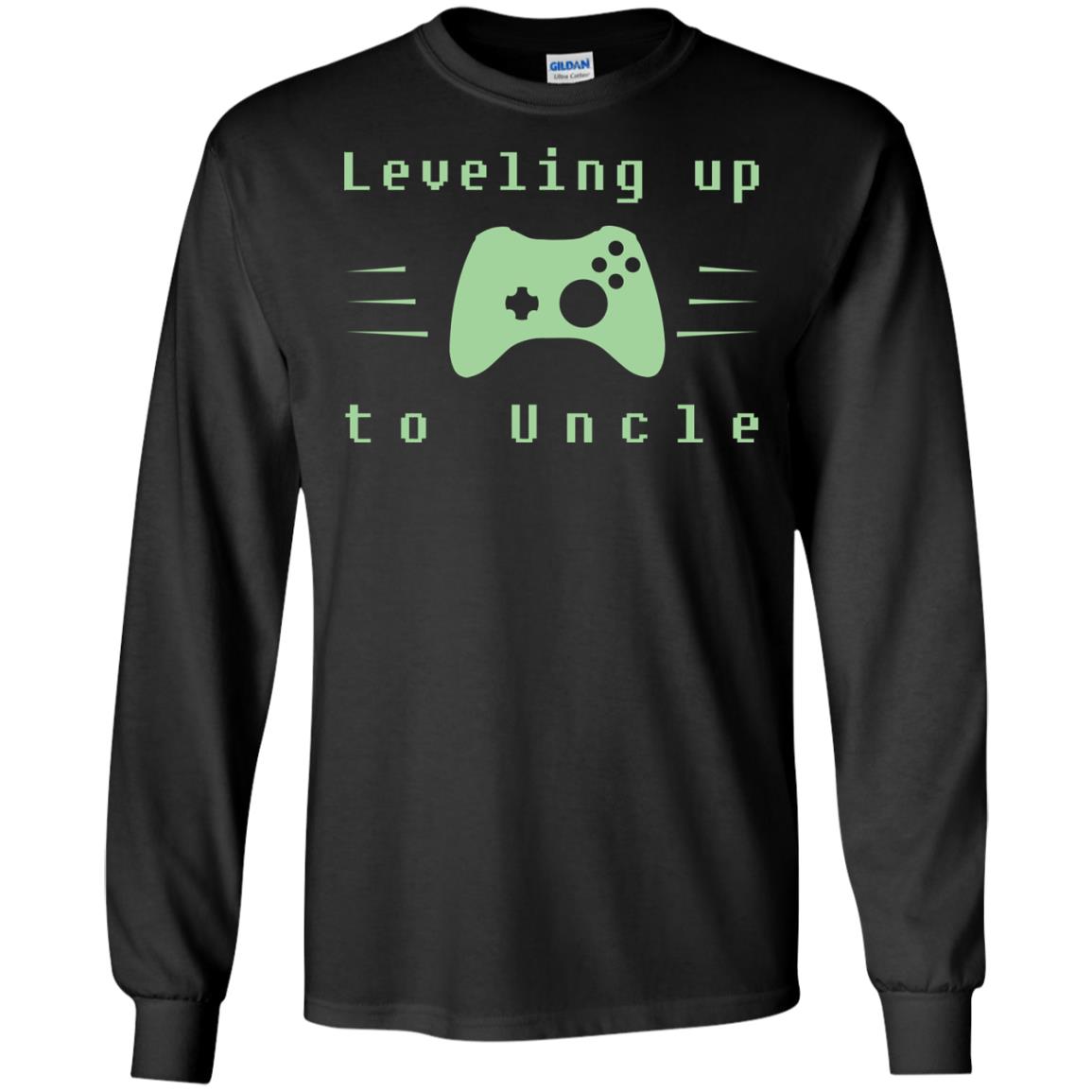 Leveling Up To Uncle Gaming Family ShirtG240 Gildan LS Ultra Cotton T-Shirt