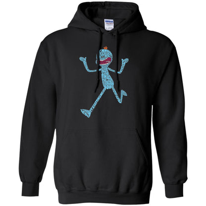 Cartoon T-shirt It_s Mr. Meeseeks Typography Black