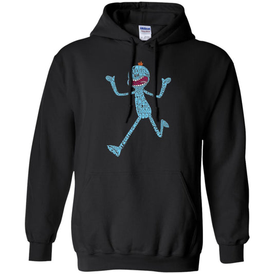 Cartoon T-shirt It_s Mr. Meeseeks Typography Black