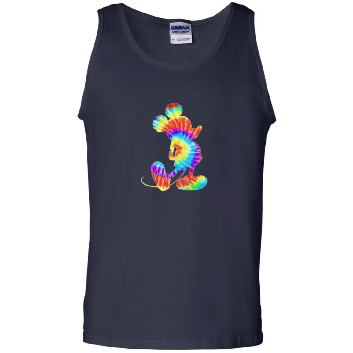 Cartoon T-shirt Tie-dye Mickey Mouse T-shirt Navy