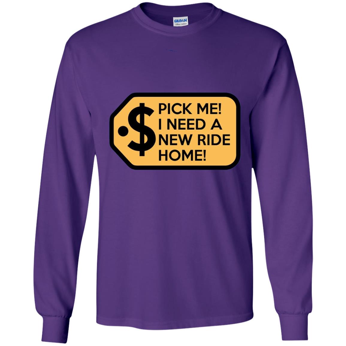 Pick Me I Need A New Ride Home Game Show T-shirts Purple