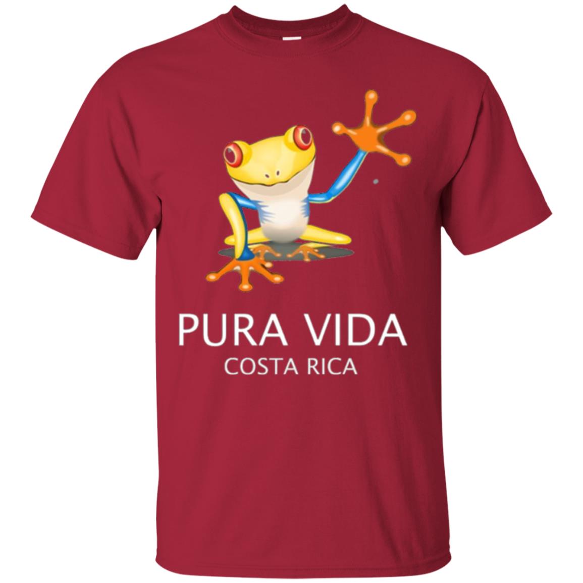 Tree Frog T-shirt Pura Vida Costa Rica T-shirt Cardinal