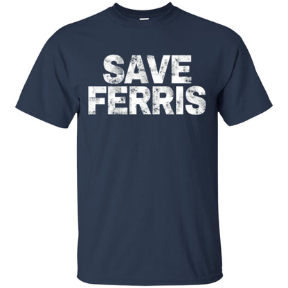 Movie T-shirt Save Ferris 80s Navy