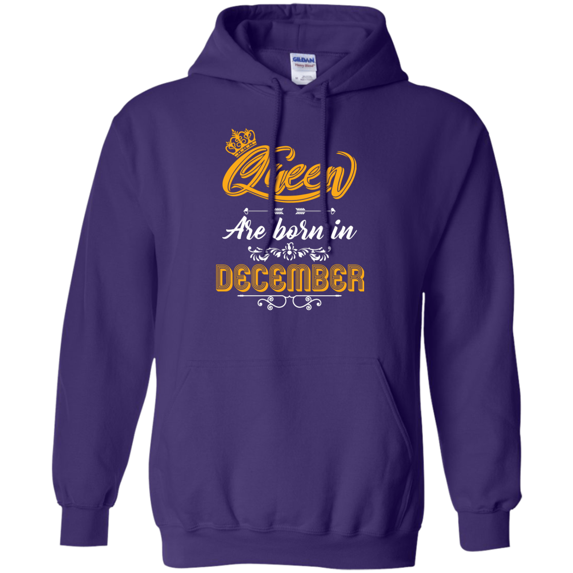 Brithday T-Shirt Queen Are Born In December Purple