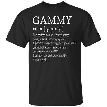 Gammy Definition Nana T-shirt Black