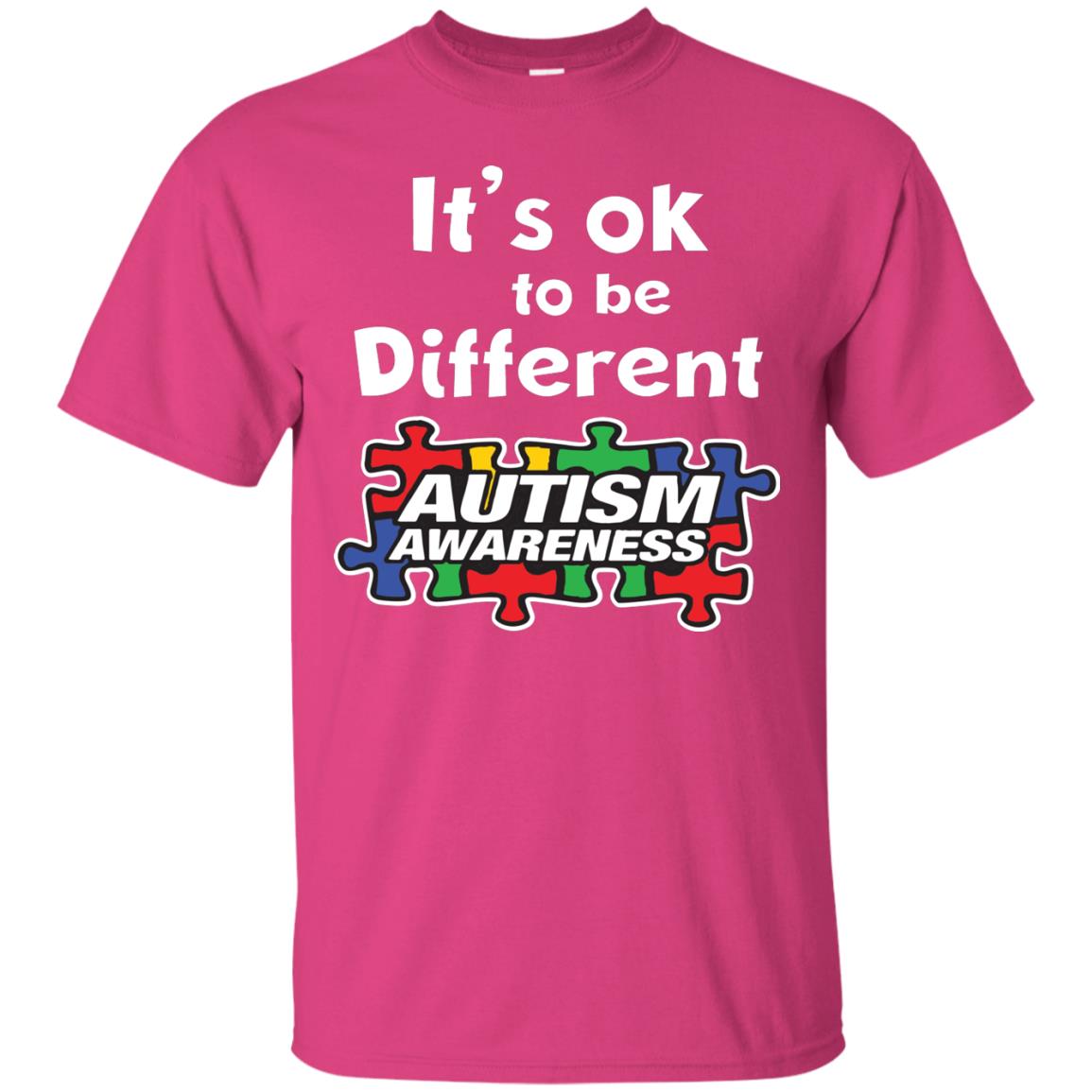 It’s Ok To Be Different Autism Awareness Best Gift Shirt For Autism Awareness Heliconia