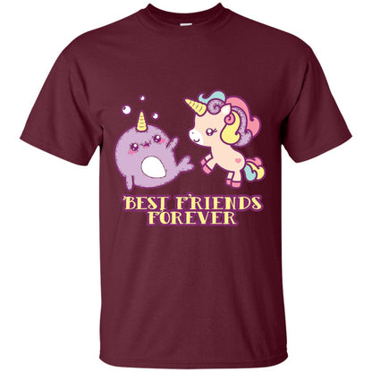 Cute Kawaii T-shirt Bff Best Friends Forever Maroon