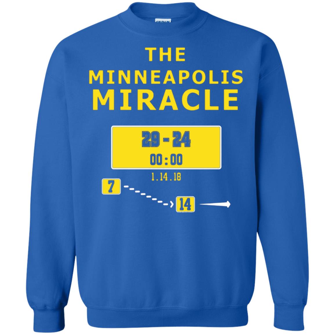 Football Lover T-shirt The Minneapolis Miracle Royal